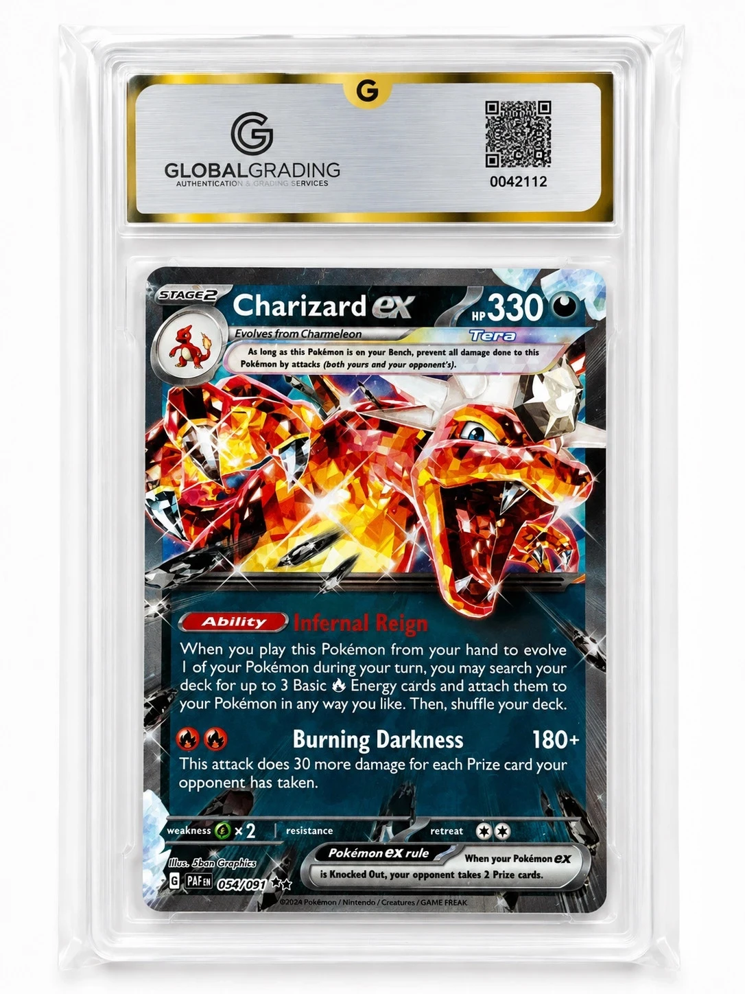 Charizard é #054 /091 — Paldean Fates — Pokémon MINT 9 TCG com classificação global – photo 2